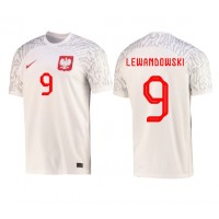 Maglie da calcio Polonia Robert Lewandowski #9 Prima Maglia Mondiali 2022 Manica Corta